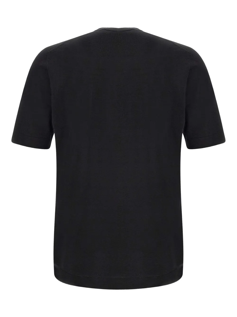 Filippo De Laurentiis short-sleeve wool-blend T-shirt - Zwart