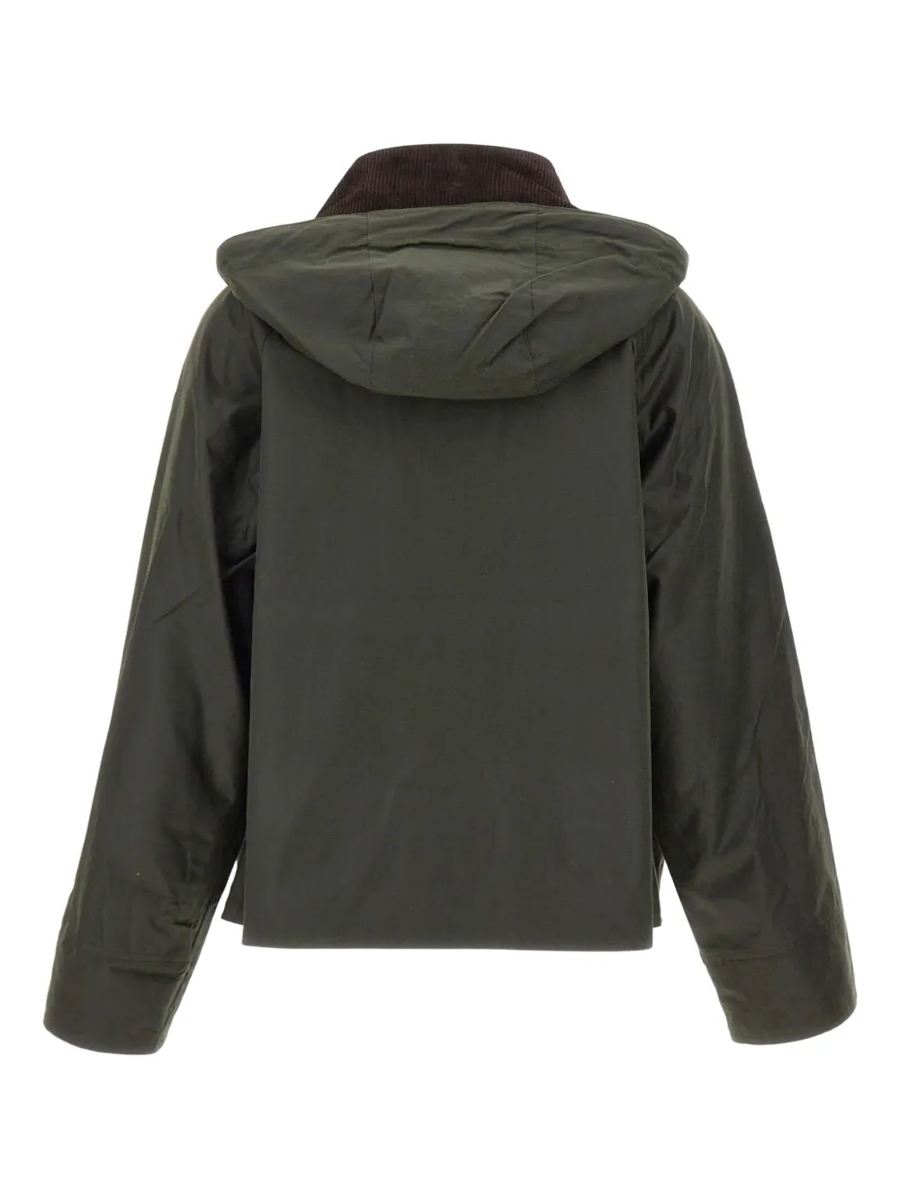 Barbour ring-detail cotton jacket Groen