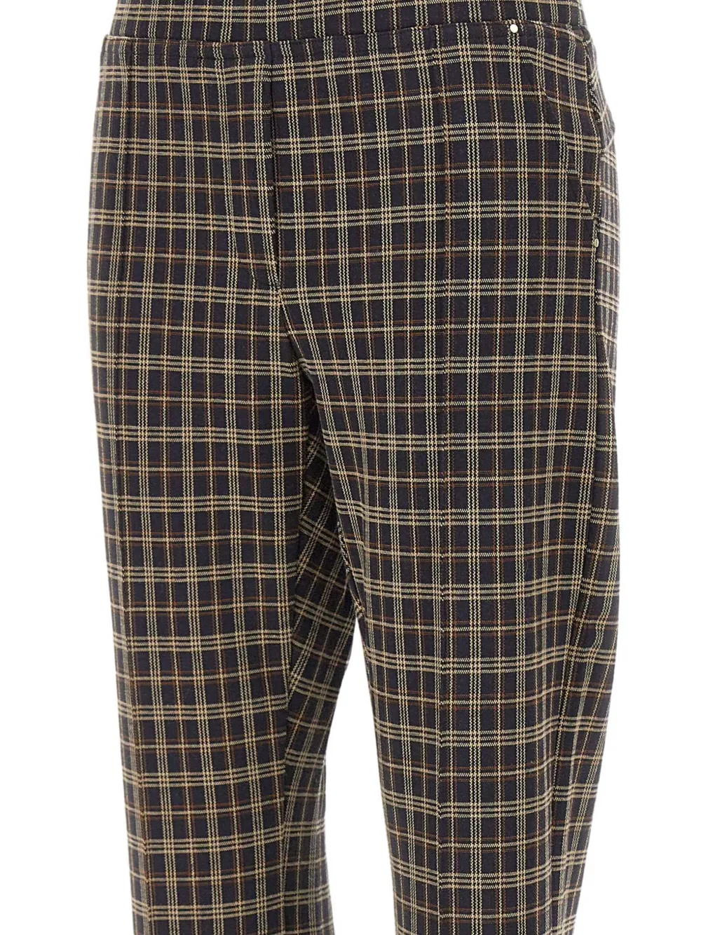 Elena Miro' Checked Trousers In Multi