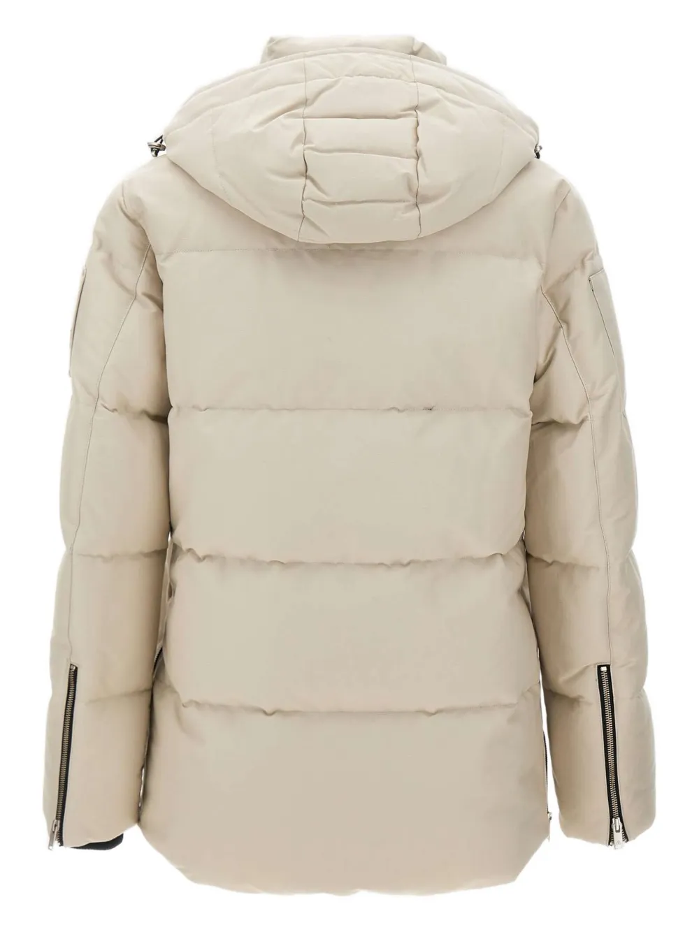 Moose Knuckles removable-hood quilted coat Beige