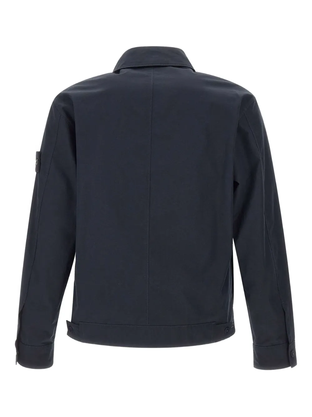 Stone Island Two-way Zip Chest-pocket Jacket In Blue