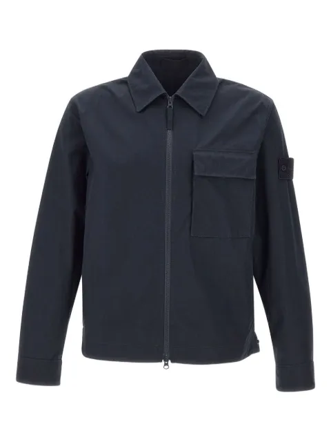 Stone Island two-way zip chest-pocket jacket