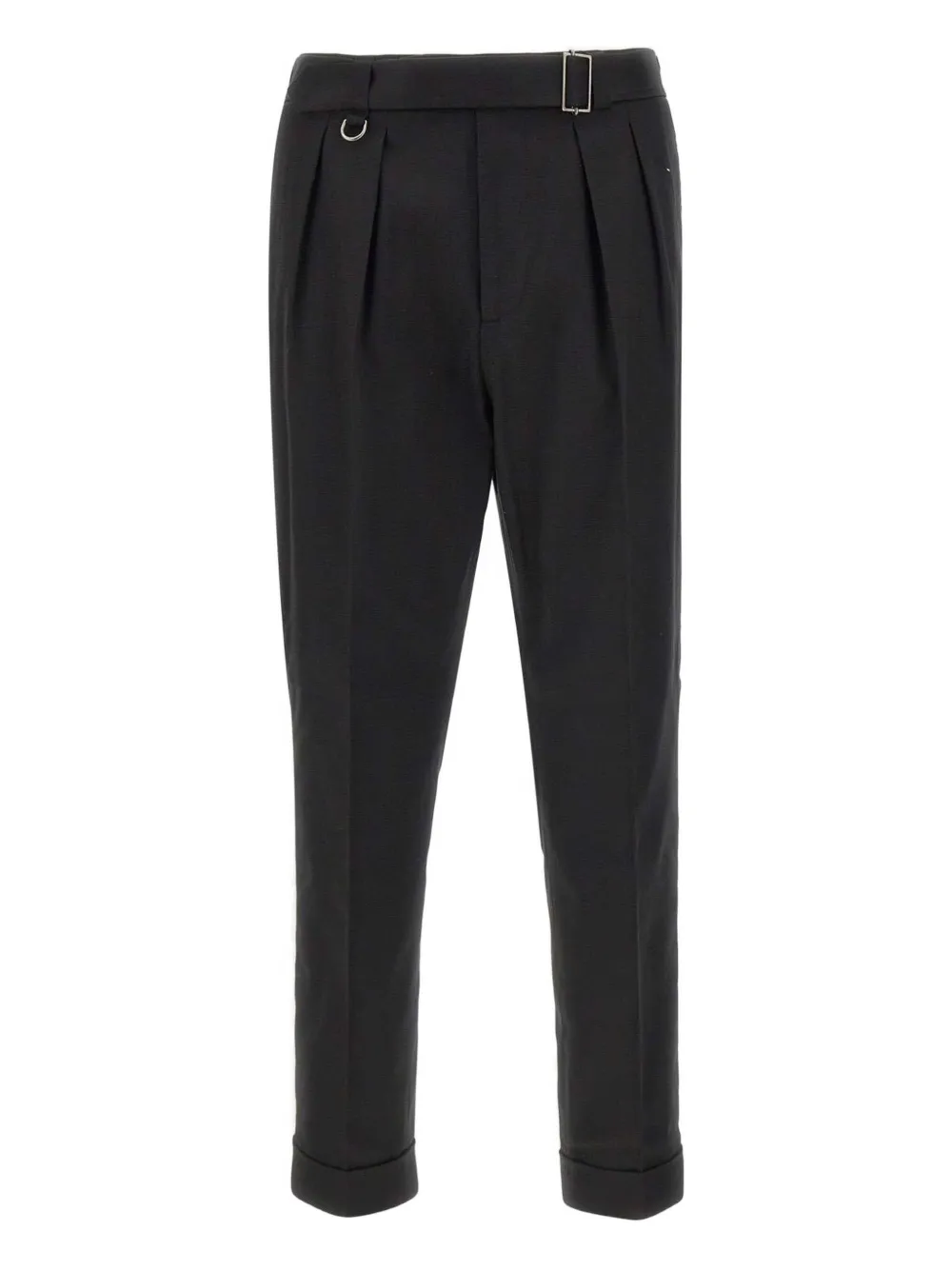 Paolo Pecora pleated belted trousers - ブラック Paolo Pecora pleated belted trousers - ブラック