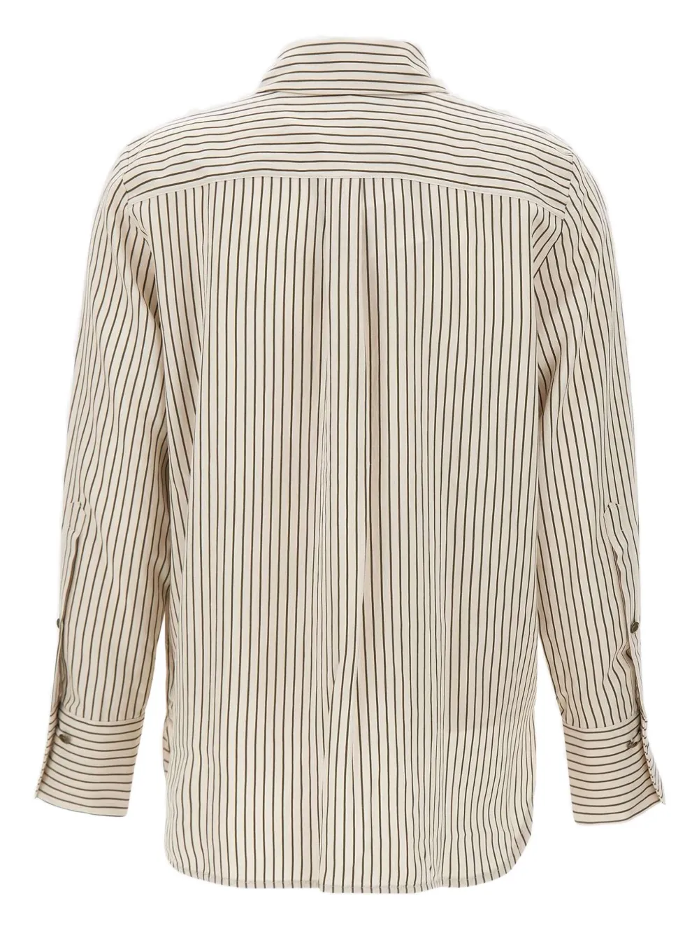 Marella striped long-sleeve shirt - Bruin