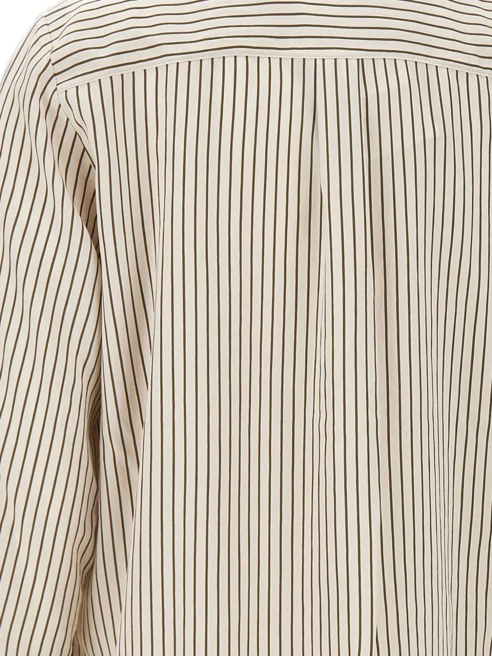 Marella striped long-sleeve shirt Bruin