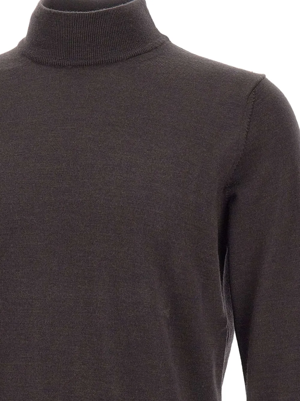 Kangra Cashmere Turtleneck Ribbed-cuff Sweater In Gray