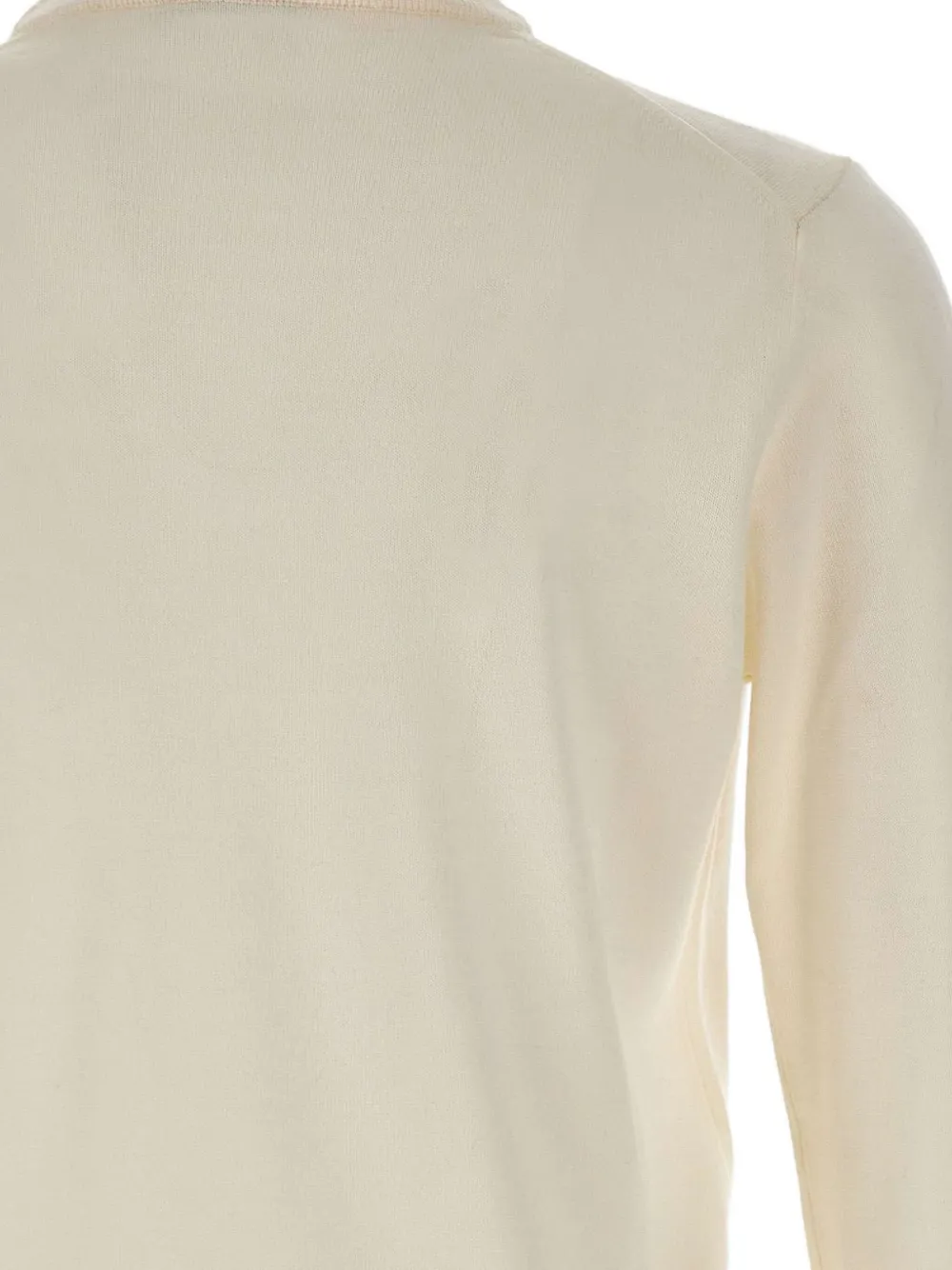 Kangra Cashmere Mock-neck Ribbed-cuff Sweater In White
