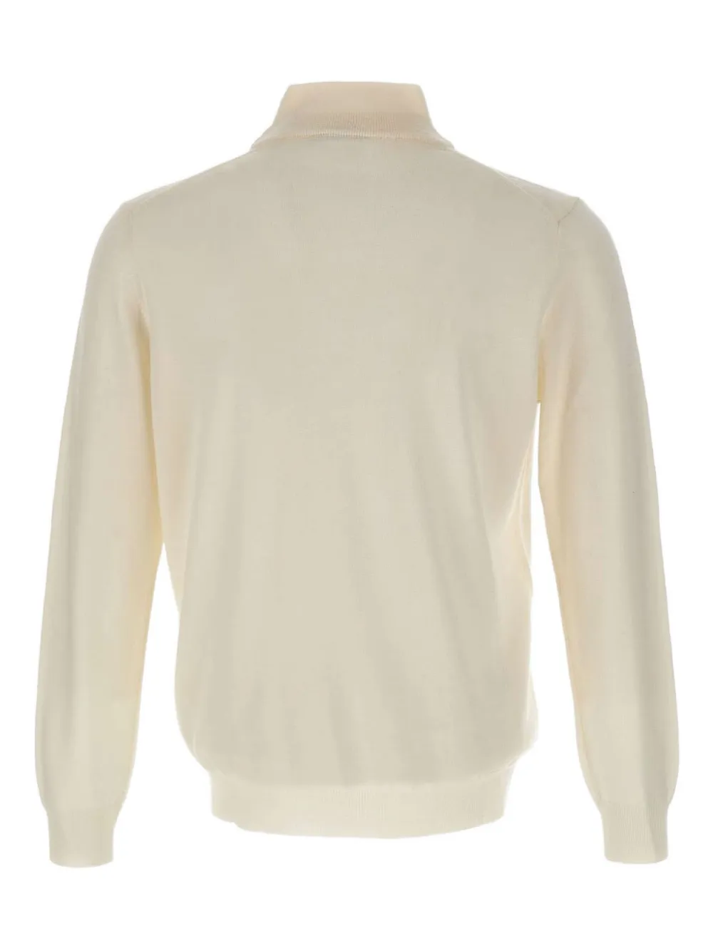 Kangra mock-neck ribbed-cuff sweater - Wit