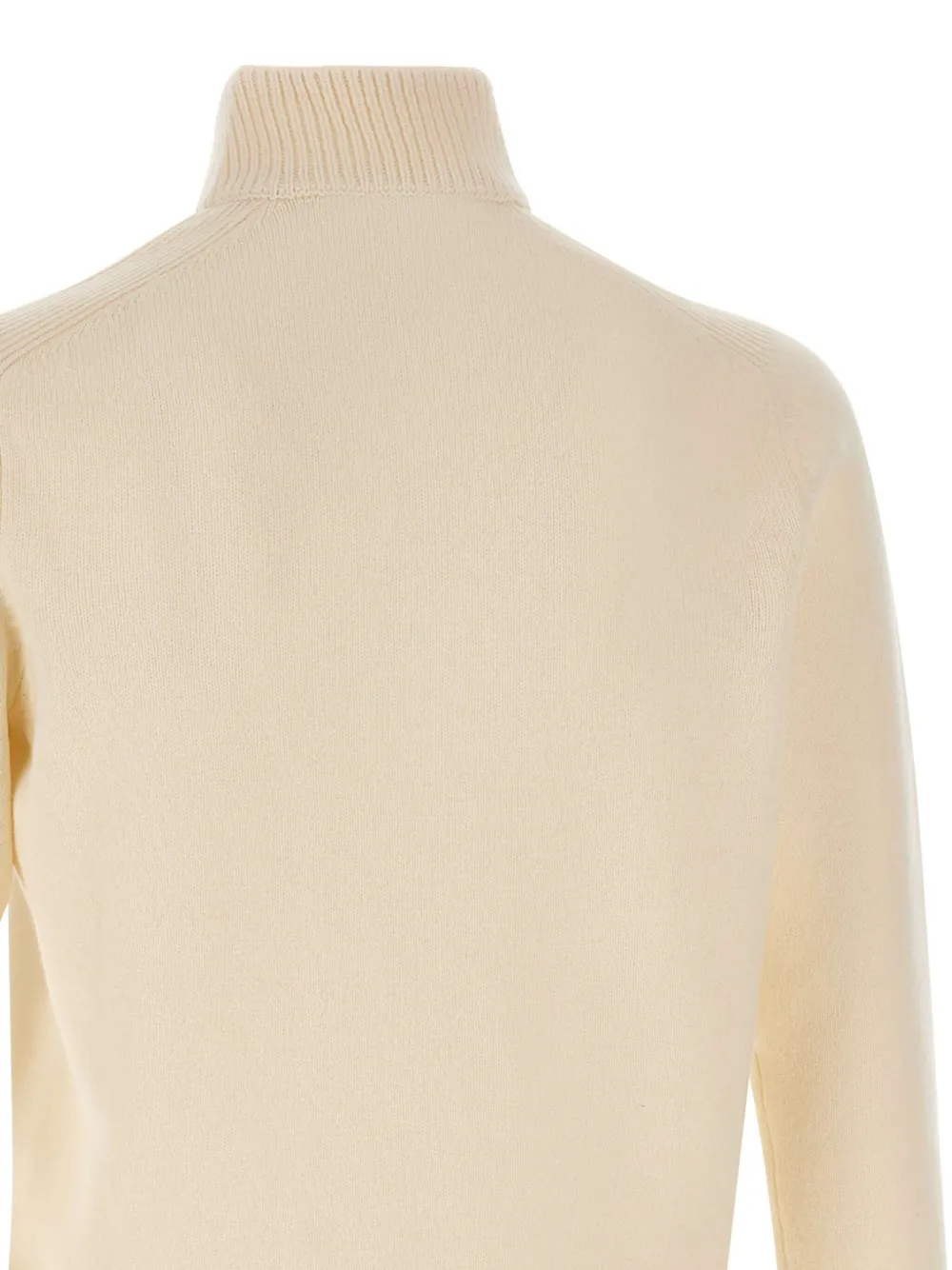 Gran Sasso Trui met hoge hals en knopen Beige