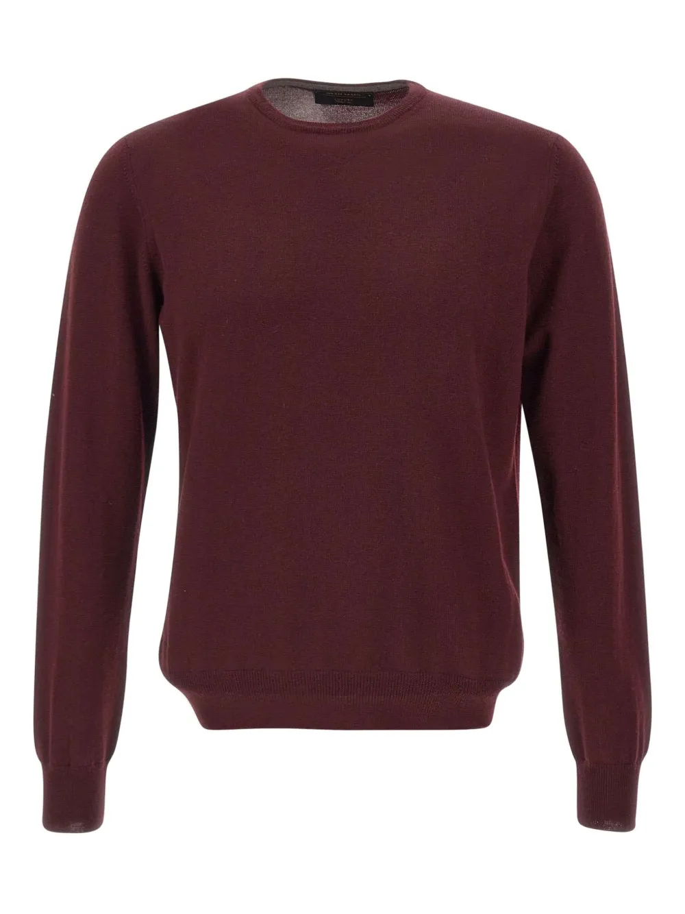 Gran Sasso Man Sweater Burgundy Size 46 Virgin Wool In Burgundy