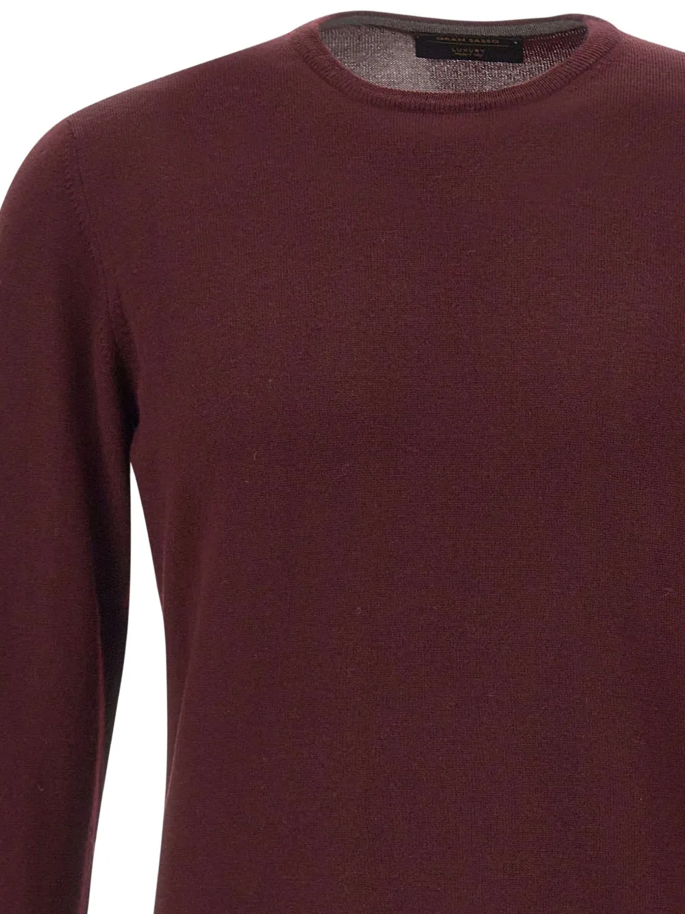 Gran Sasso Man Sweater Burgundy Size 46 Virgin Wool In Burgundy