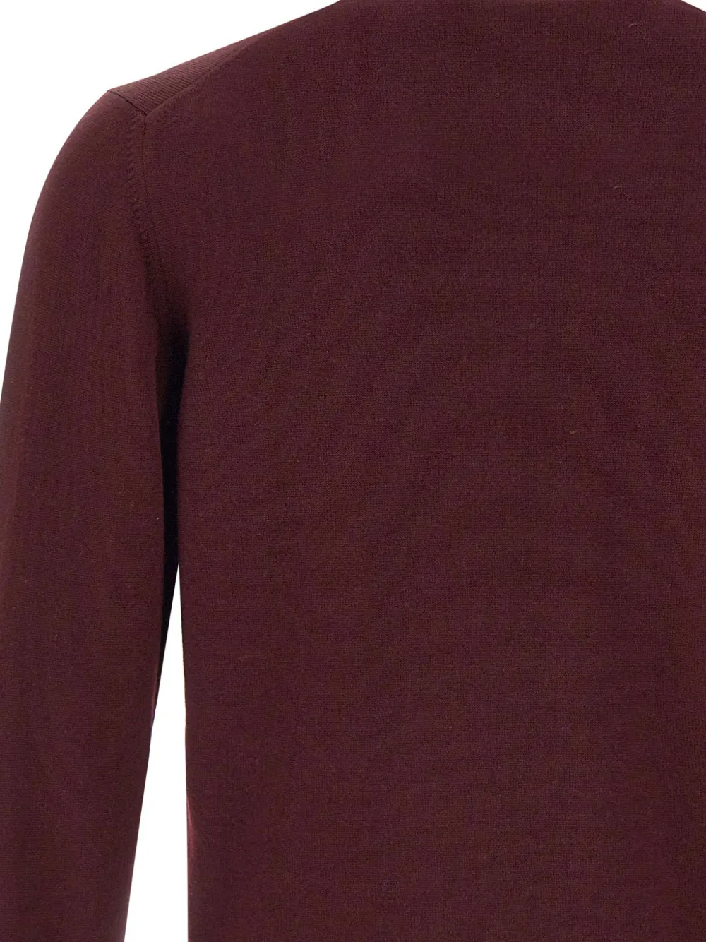 Gran Sasso Man Sweater Burgundy Size 46 Virgin Wool In Burgundy
