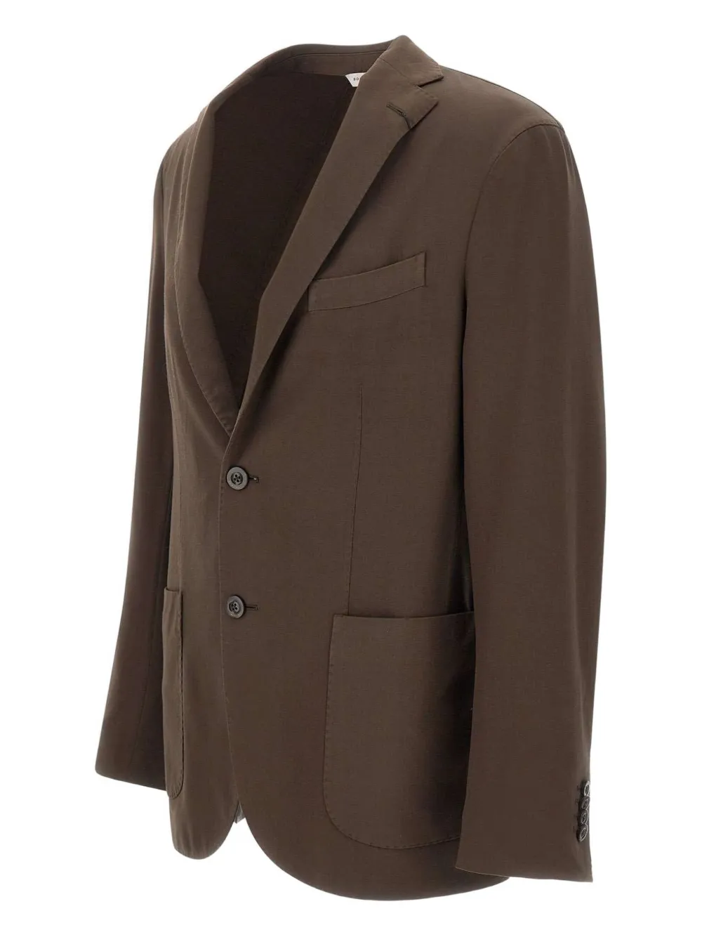 Boglioli narrow-lapel wool blazer Bruin