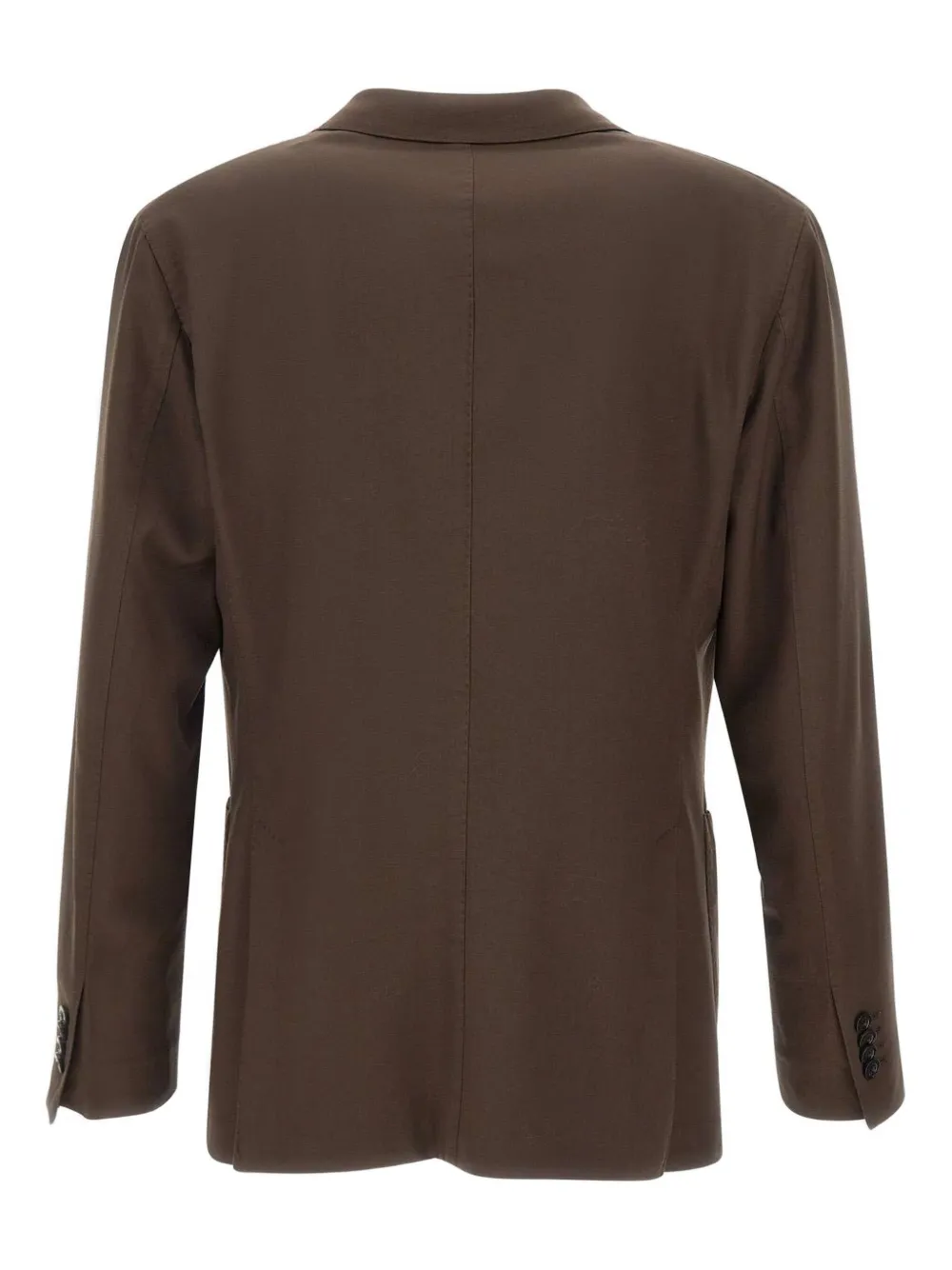 Boglioli narrow-lapel wool blazer Bruin