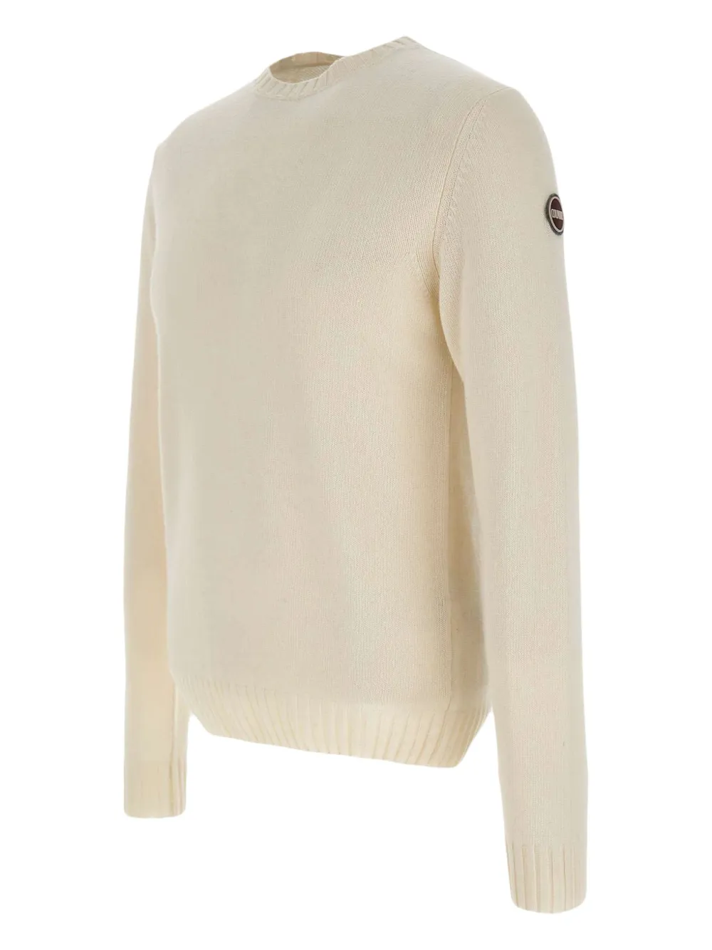 Colmar logo-patch crew-neck sweater Beige