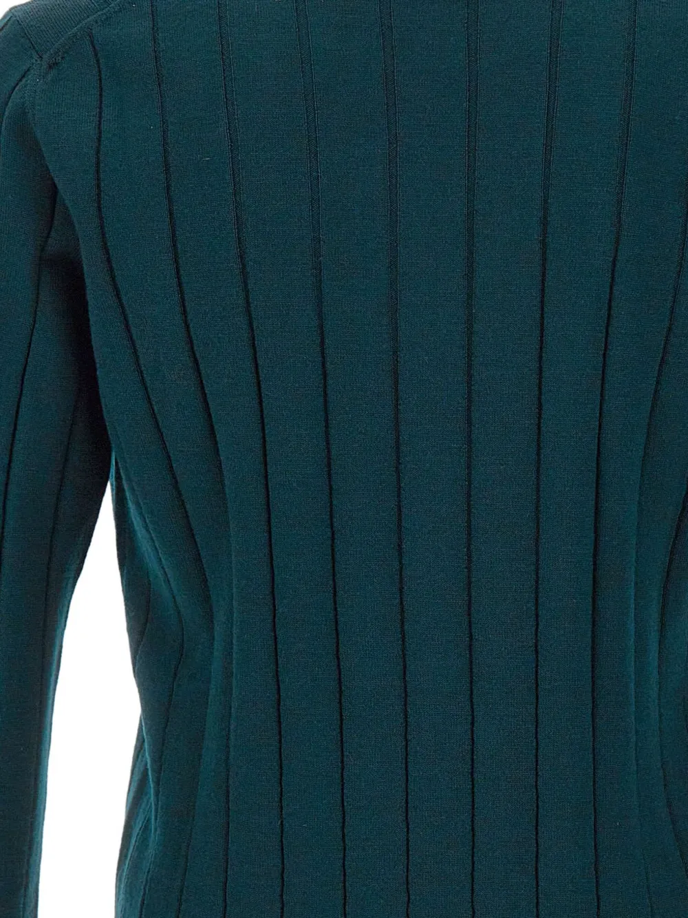 Kangra Cashmere Ribbed Crew-neck Sweater In Green