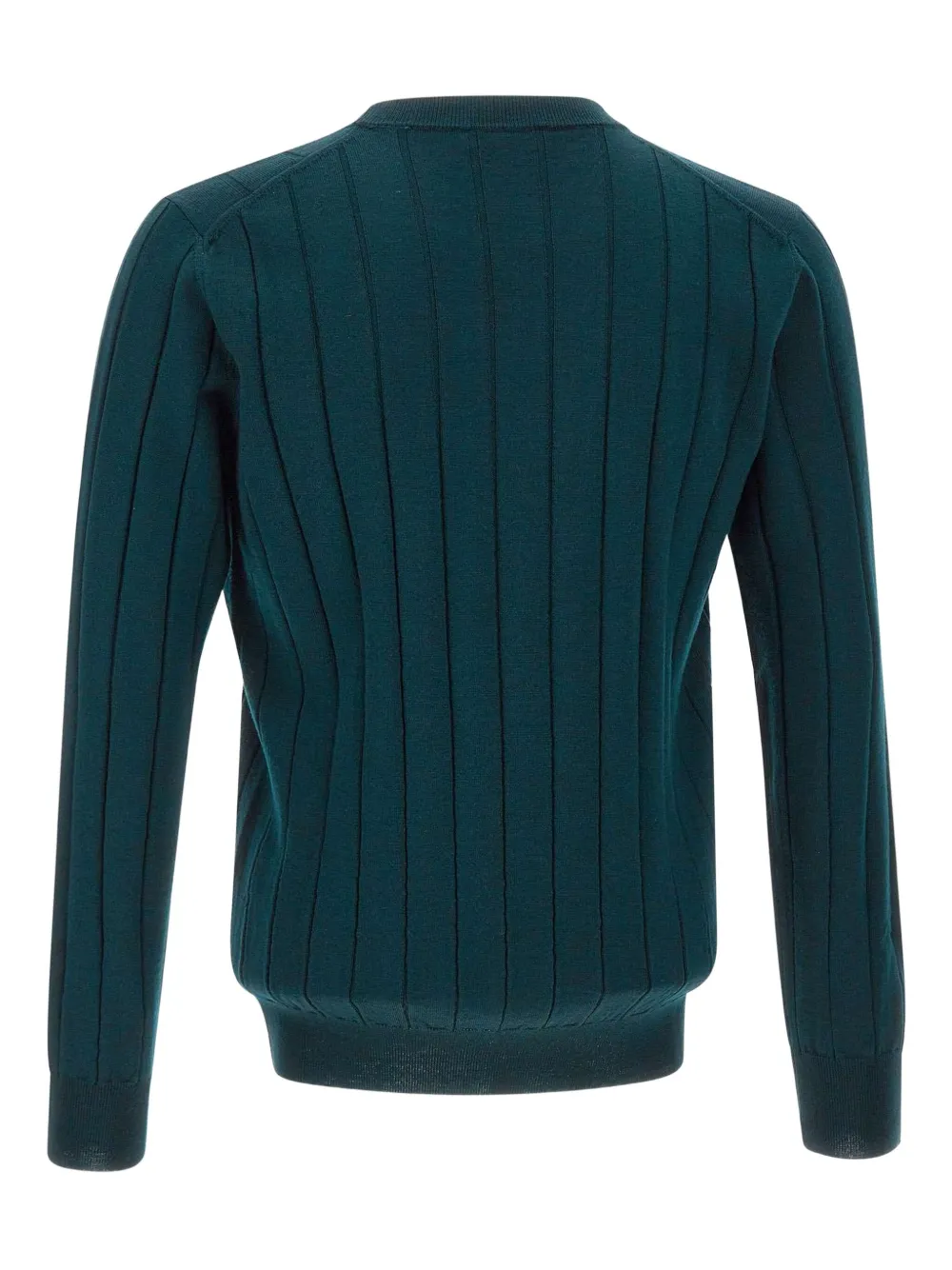 Kangra Cashmere Ribbed Crew-neck Sweater In Green
