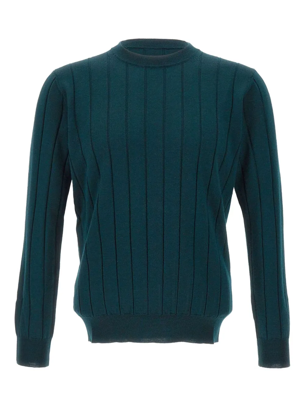Kangra Cashmere Ribbed Crew-neck Sweater In Green