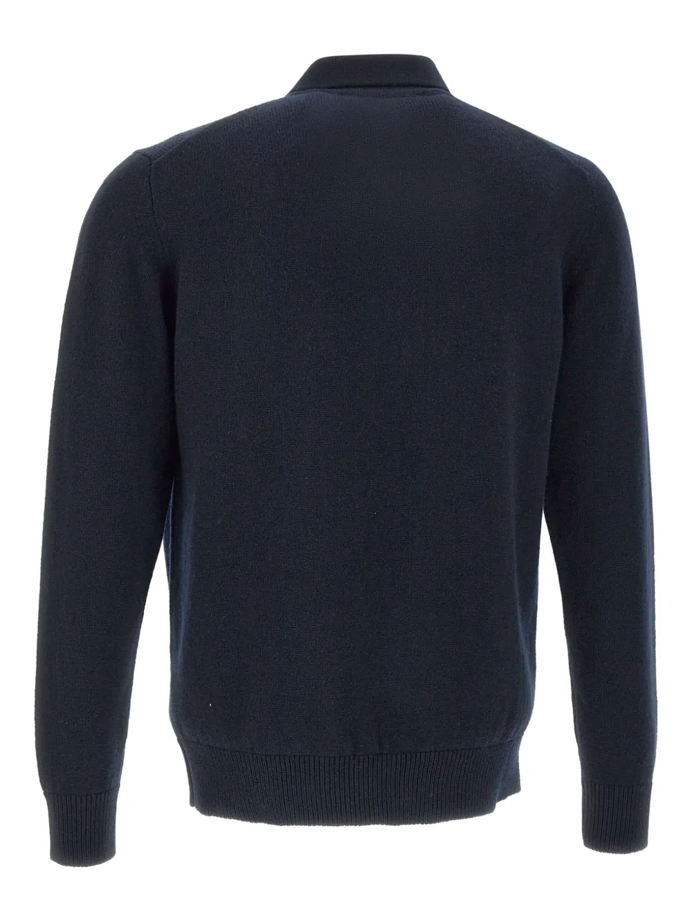 Filippo De Laurentiis three-button ribbed polo shirt Blauw