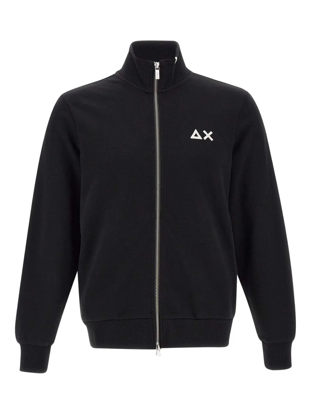 Sun68 high-neck logo sweatshirt Zwart