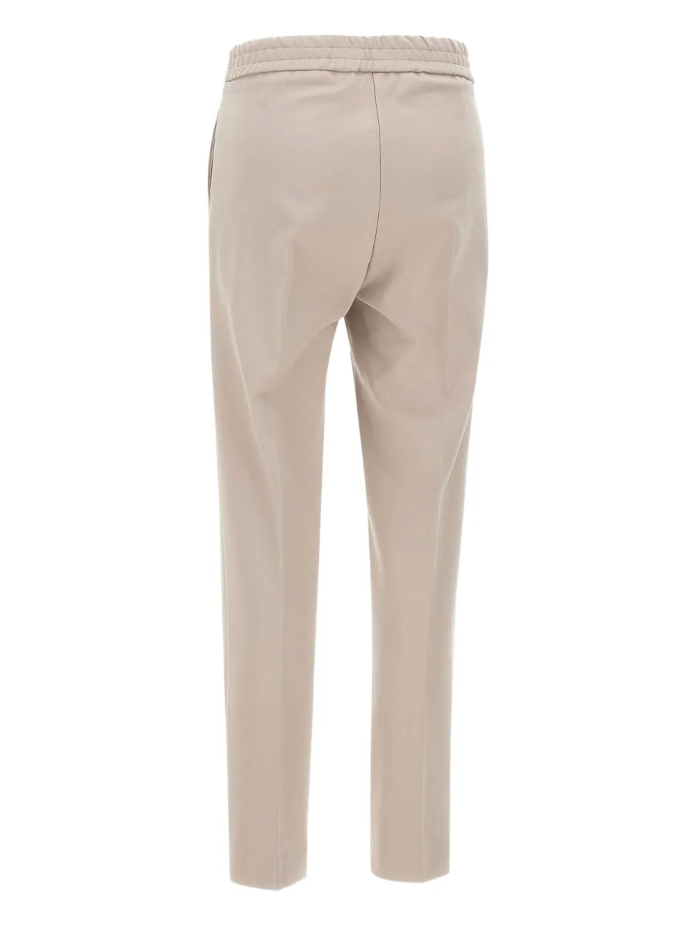 kaos Broek met elastische taille en franse zak Beige