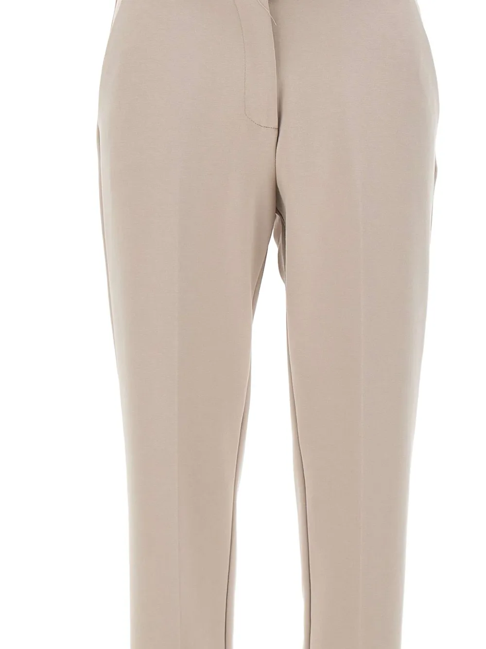 kaos Broek met elastische taille en franse zak Beige