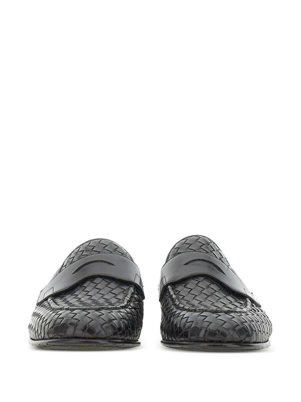 Neil Barrett woven leather loafers Bruin