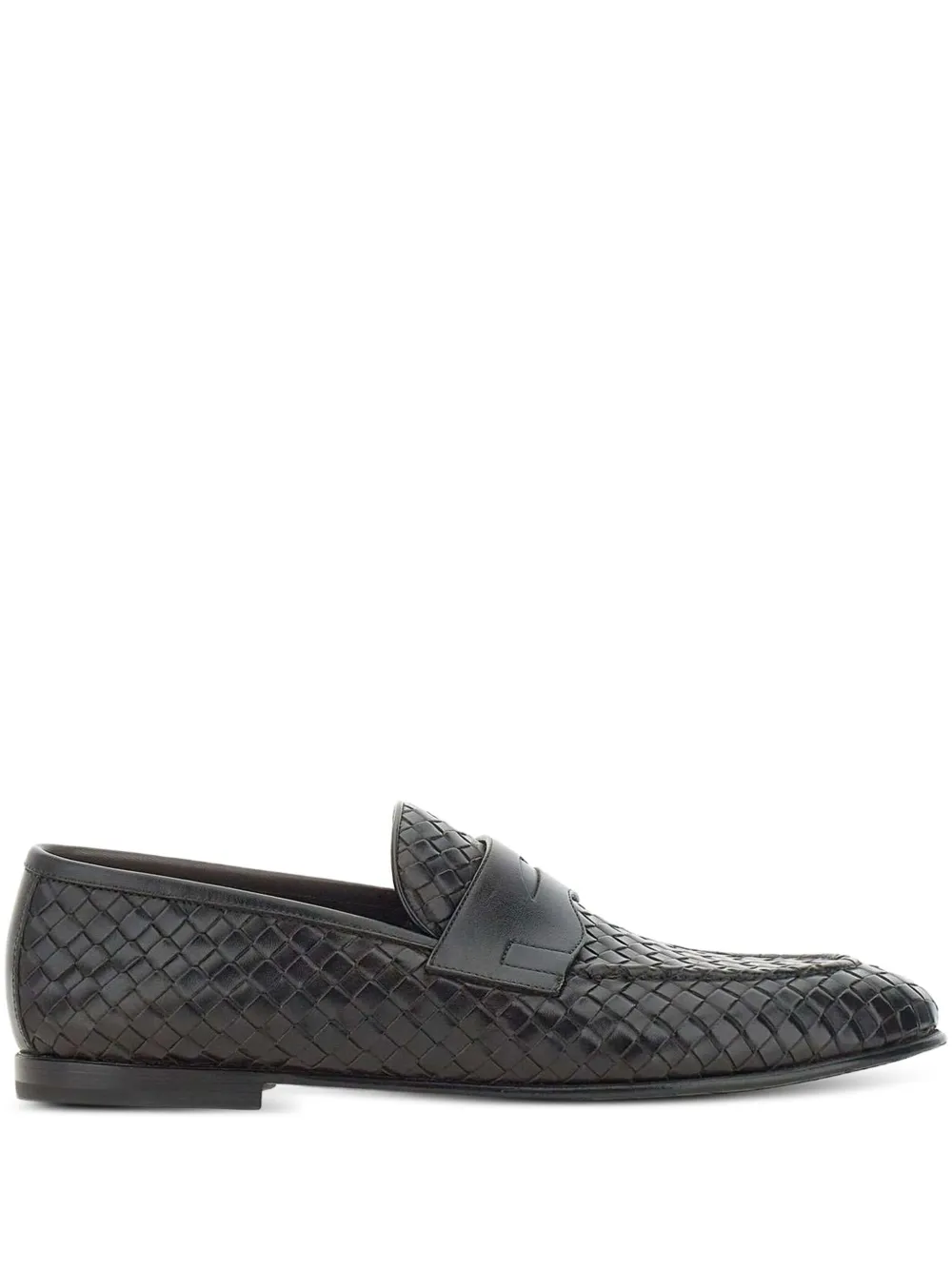 Neil Barrett woven leather loafers | Brown | Image 1