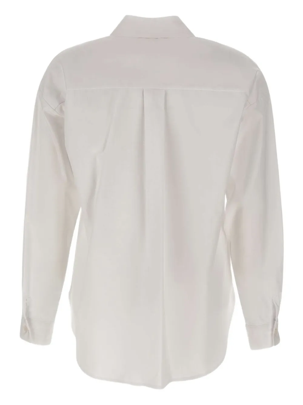Kaos Blouse met klassieke kraag - Wit