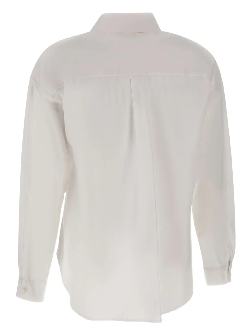 kaos Blouse met klassieke kraag Wit