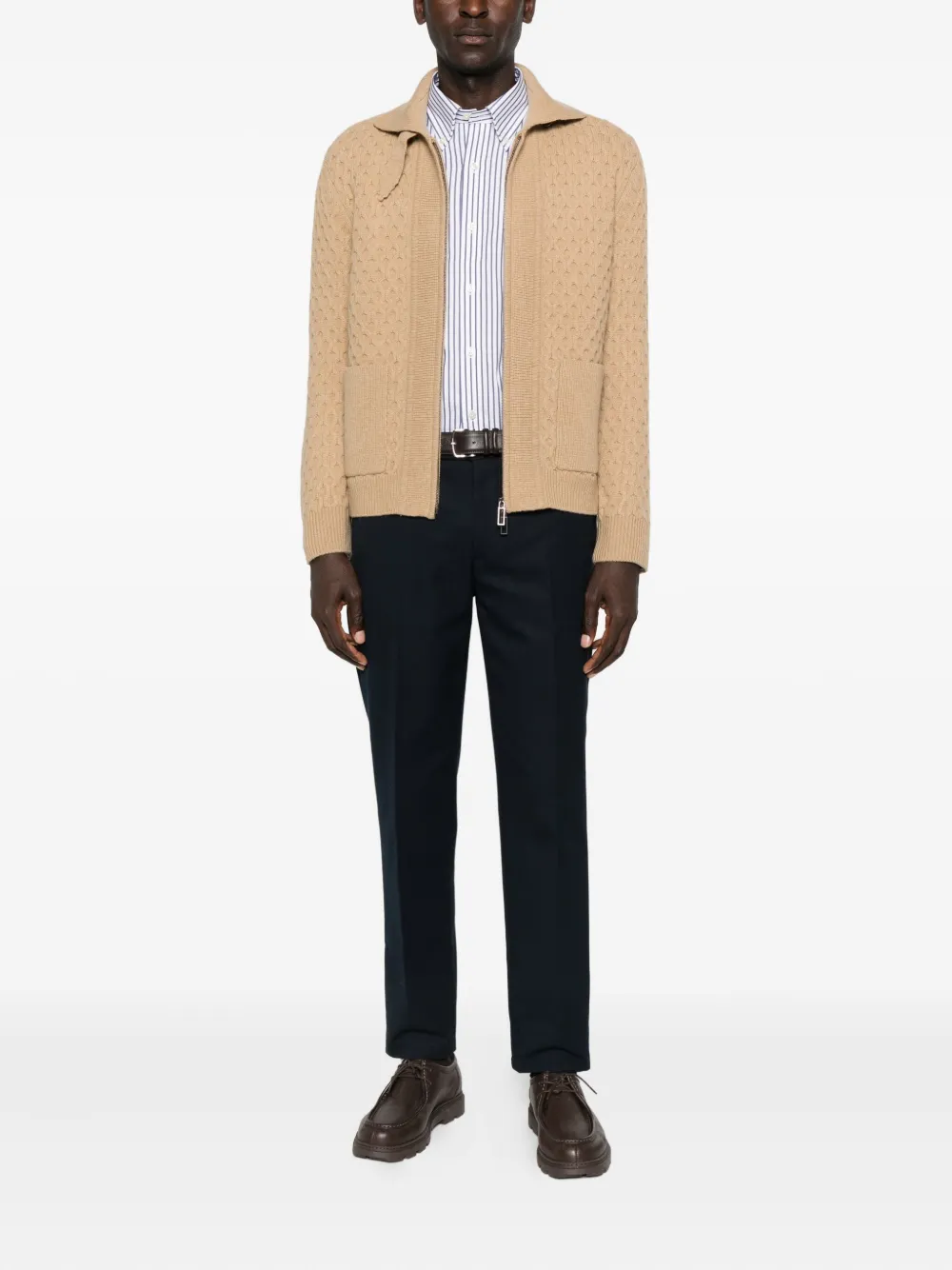Paolo Pecora honeycomb-pattern zip-up cardigan | Cardigans | Image 2