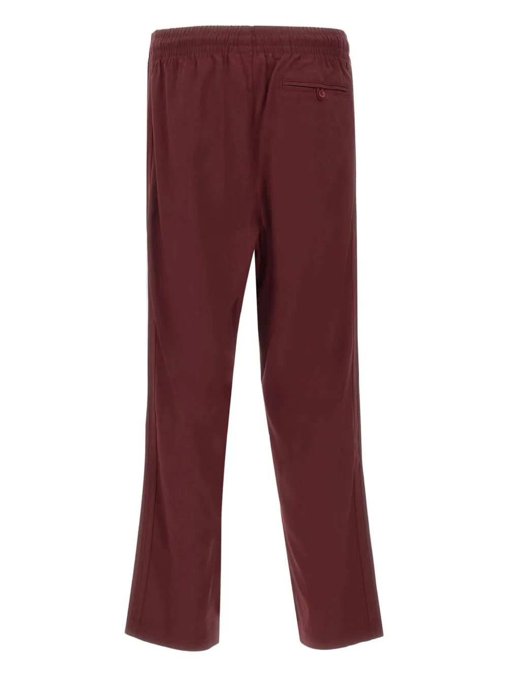 Adidas side-stripe elasticated-waistband trousers - Rood