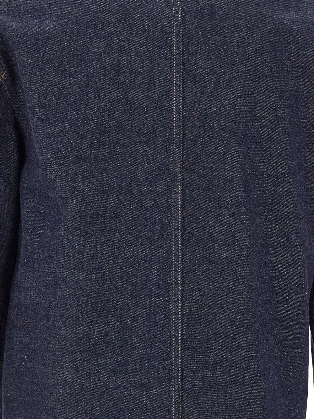 Paolo Pecora contrast-collar denim jacket Blauw