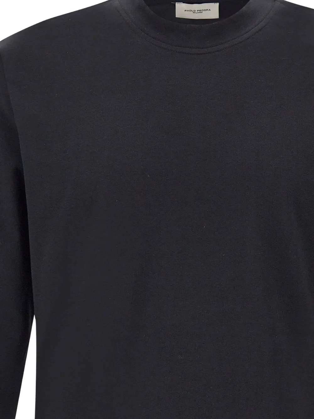 Paolo Pecora long-sleeve crew-neck sweater Zwart