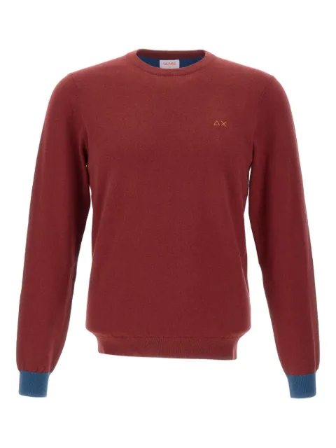 Sun68 elbow-patch ribbed-cuff sweater