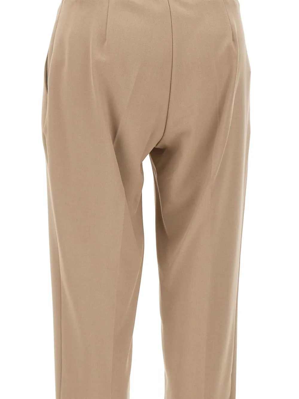 kaos Geplooide broek met elastische taille Beige