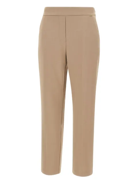 kaos elastic-waist pressed-crease trousers