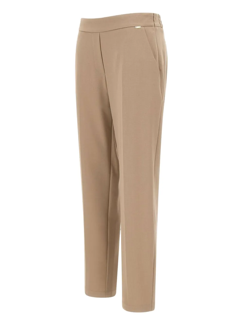 kaos Geplooide broek met elastische taille Beige