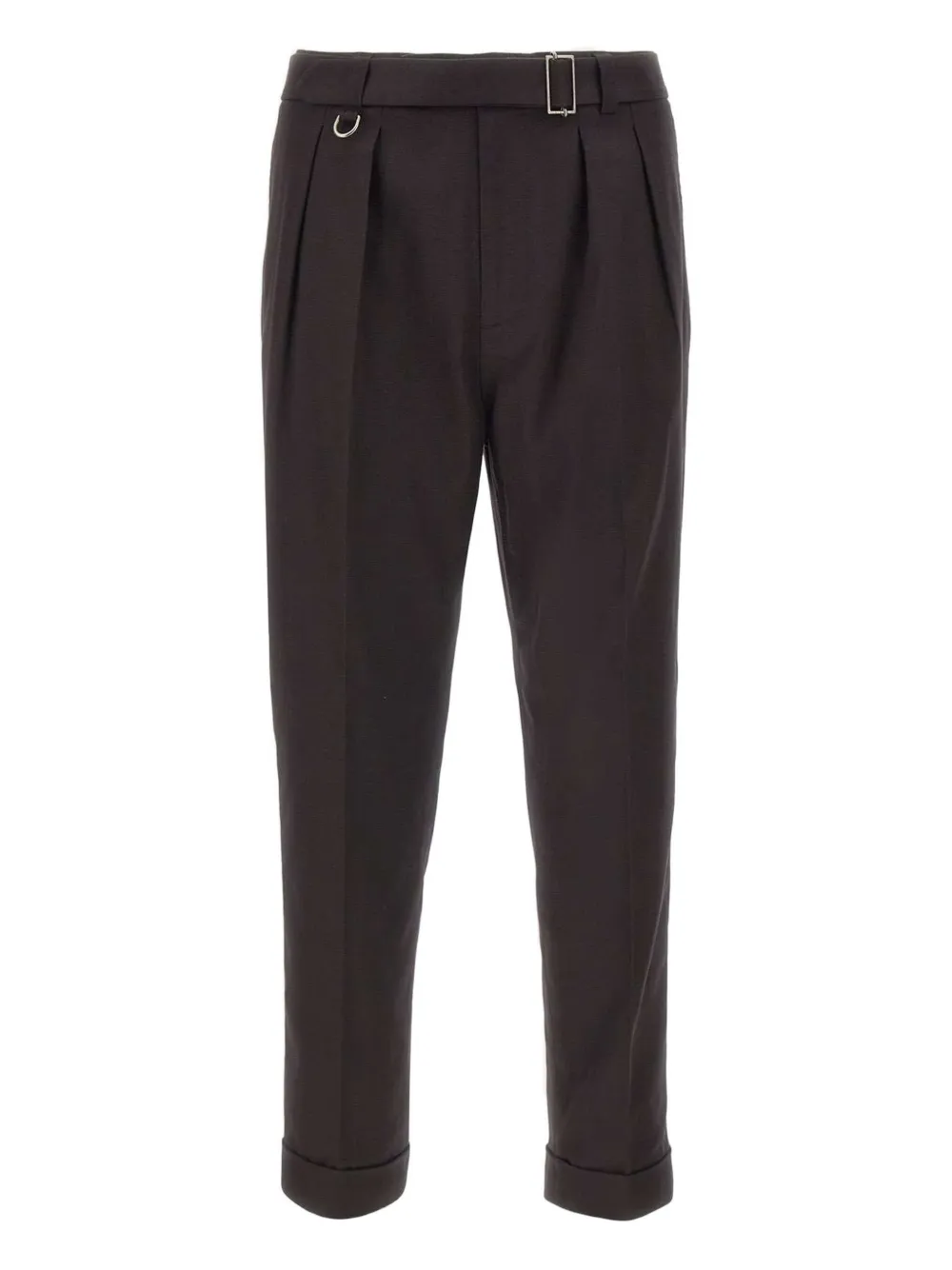 Paolo Pecora pleated belted trousers - ブラウン Paolo Pecora pleated belted trousers - ブラウン