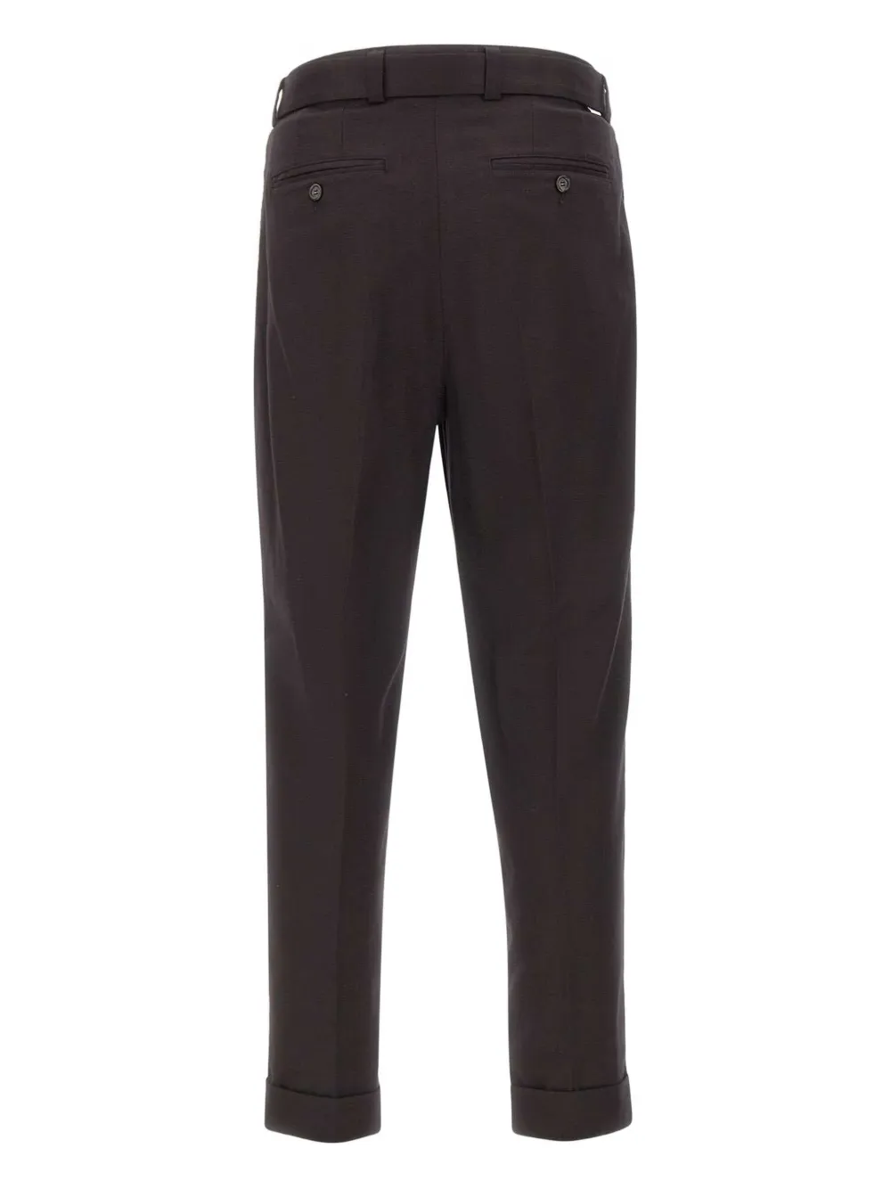 Paolo Pecora pleated belted trousers Bruin