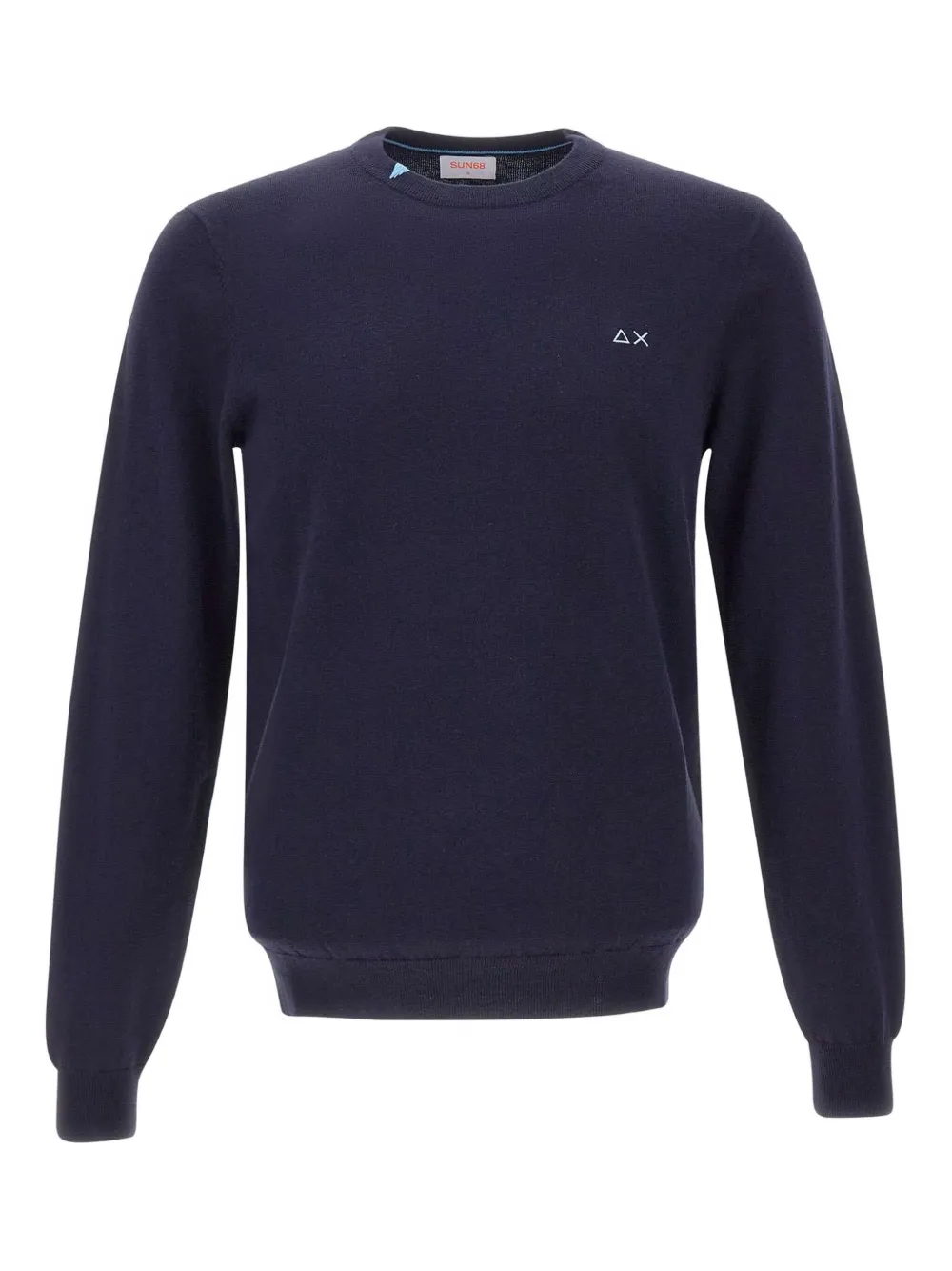 Sun68 crew-neck long-sleeve sweater Blauw