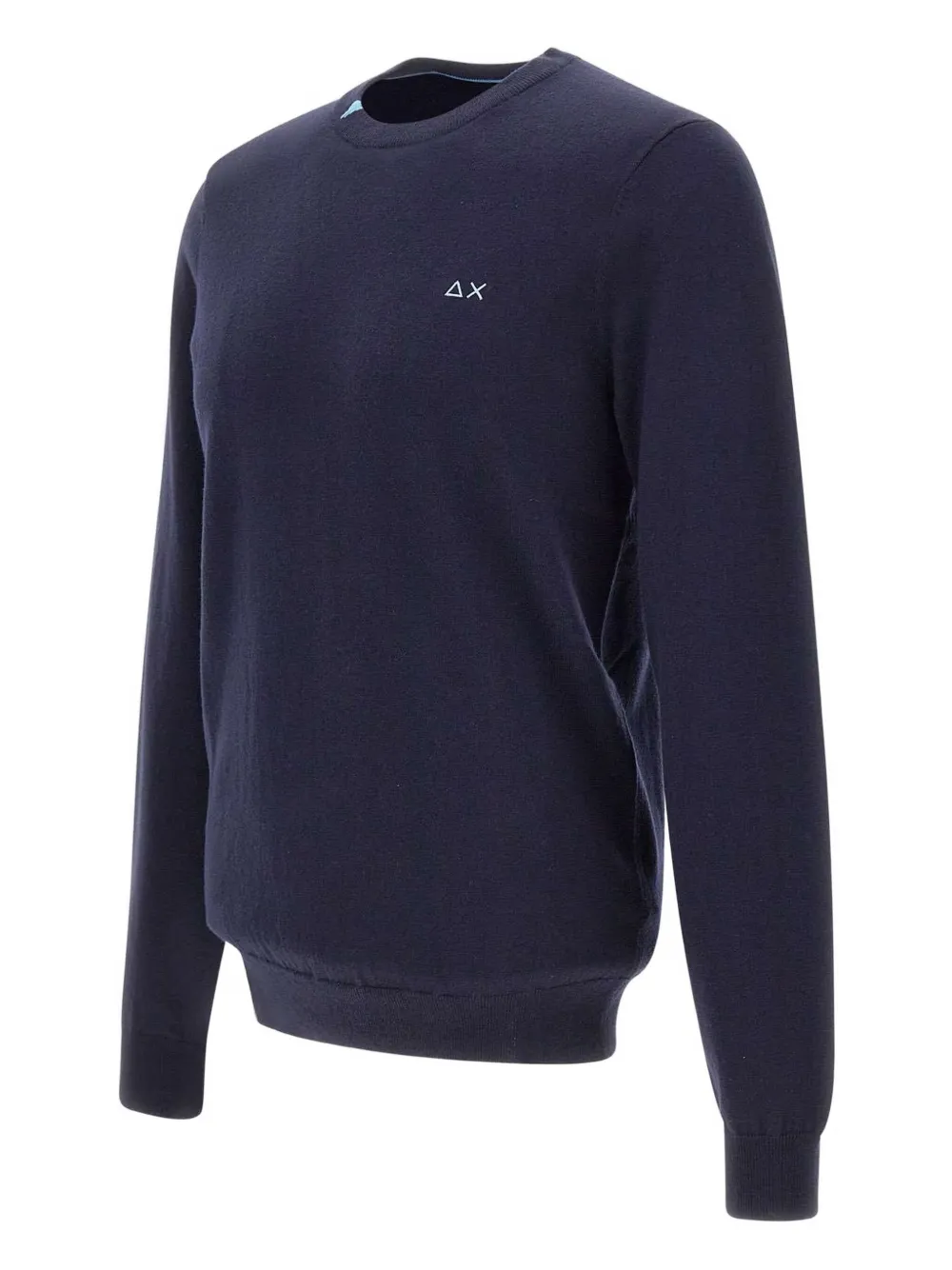 Sun68 crew-neck long-sleeve sweater Blauw