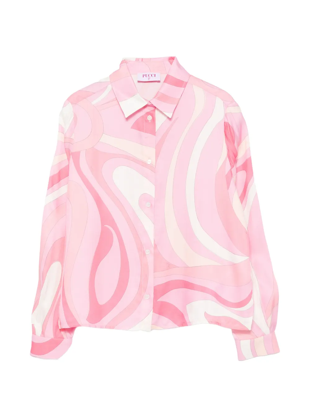 PUCCI Junior long-sleeve shirt - Rosa