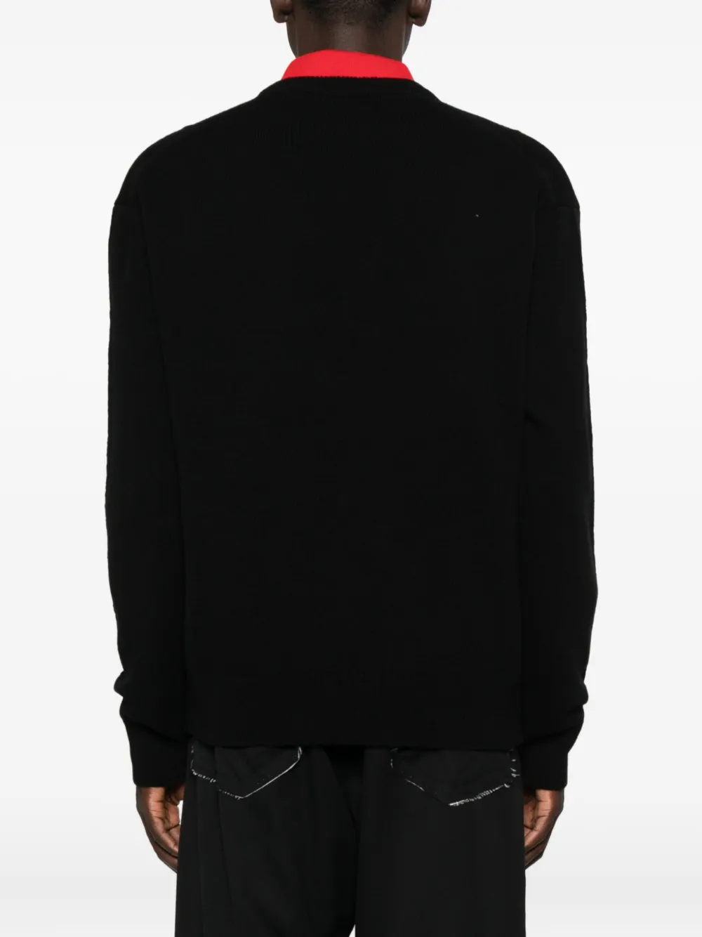 Jil Sander V-neck Cashmere Sweater In Black