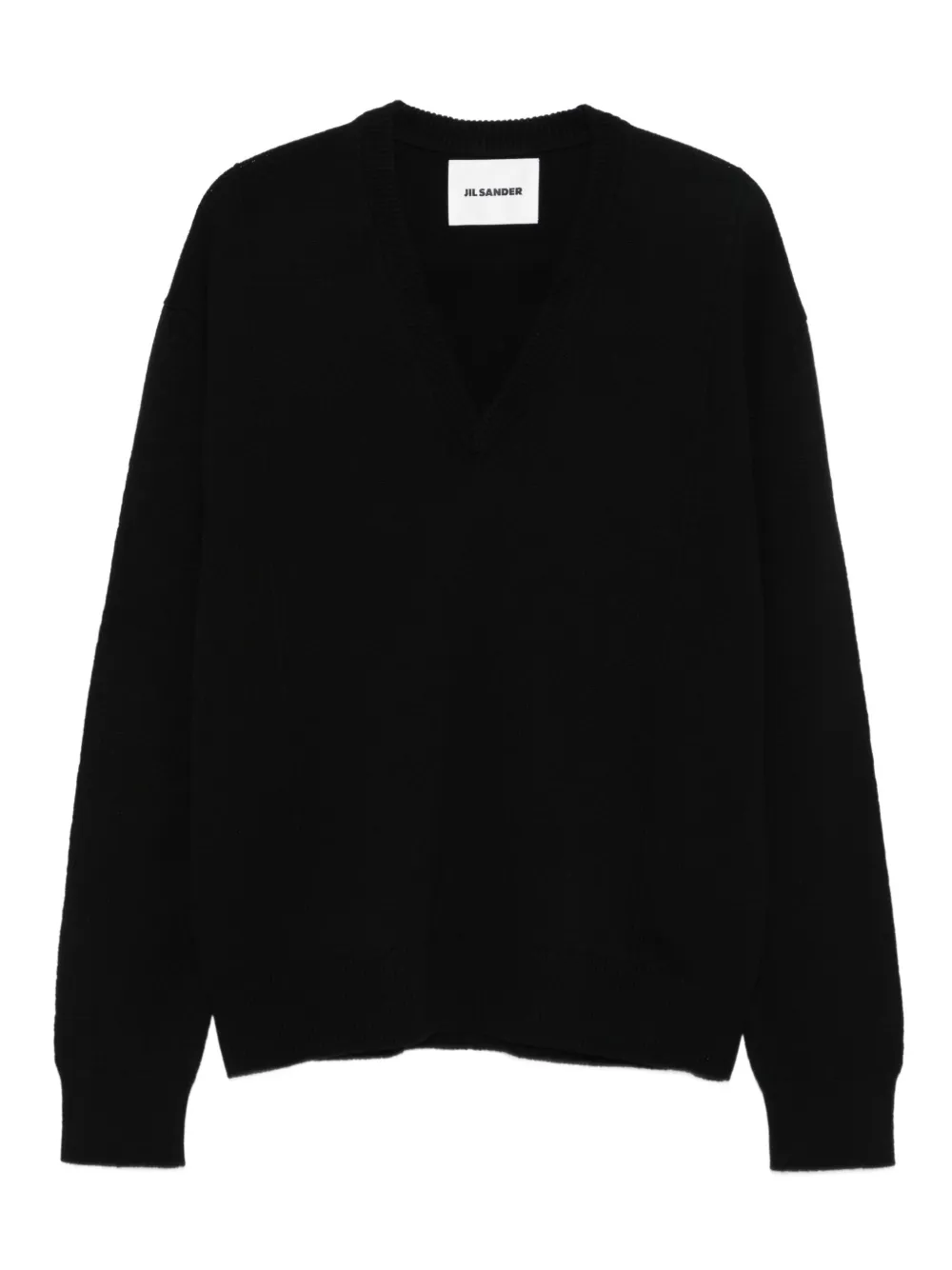 Jil Sander Vネック カシミアセーター - ブラック Jil Sander Vネック カシミアセーター - ブラック