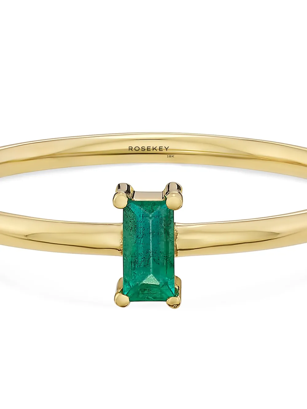  Rosekey 18k Yellow Gold Emerald Ring 