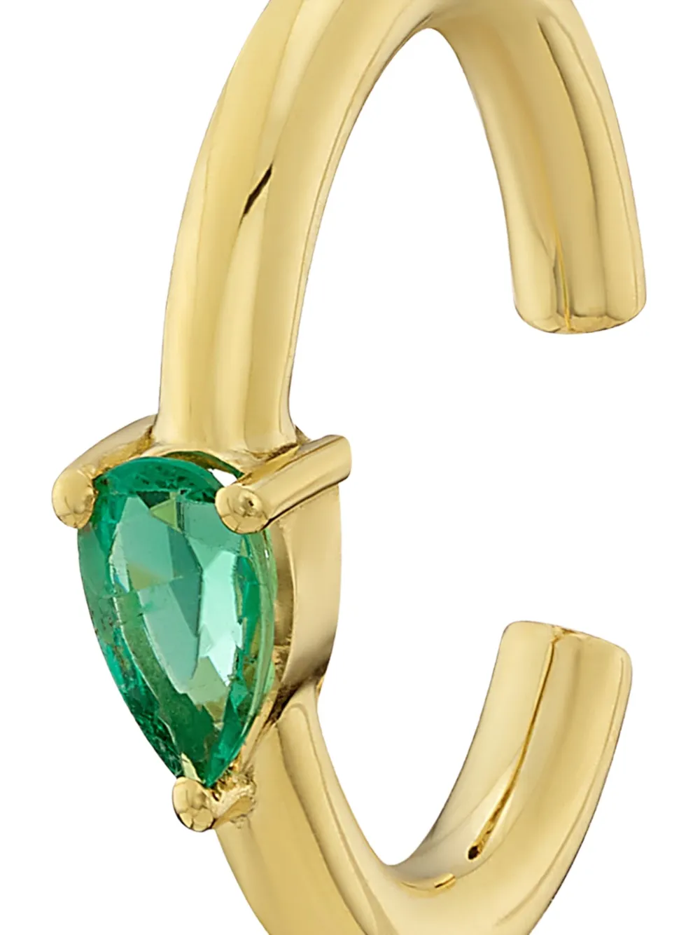  Rosekey 18k Yellow Gold Emerald Ear Cuff 