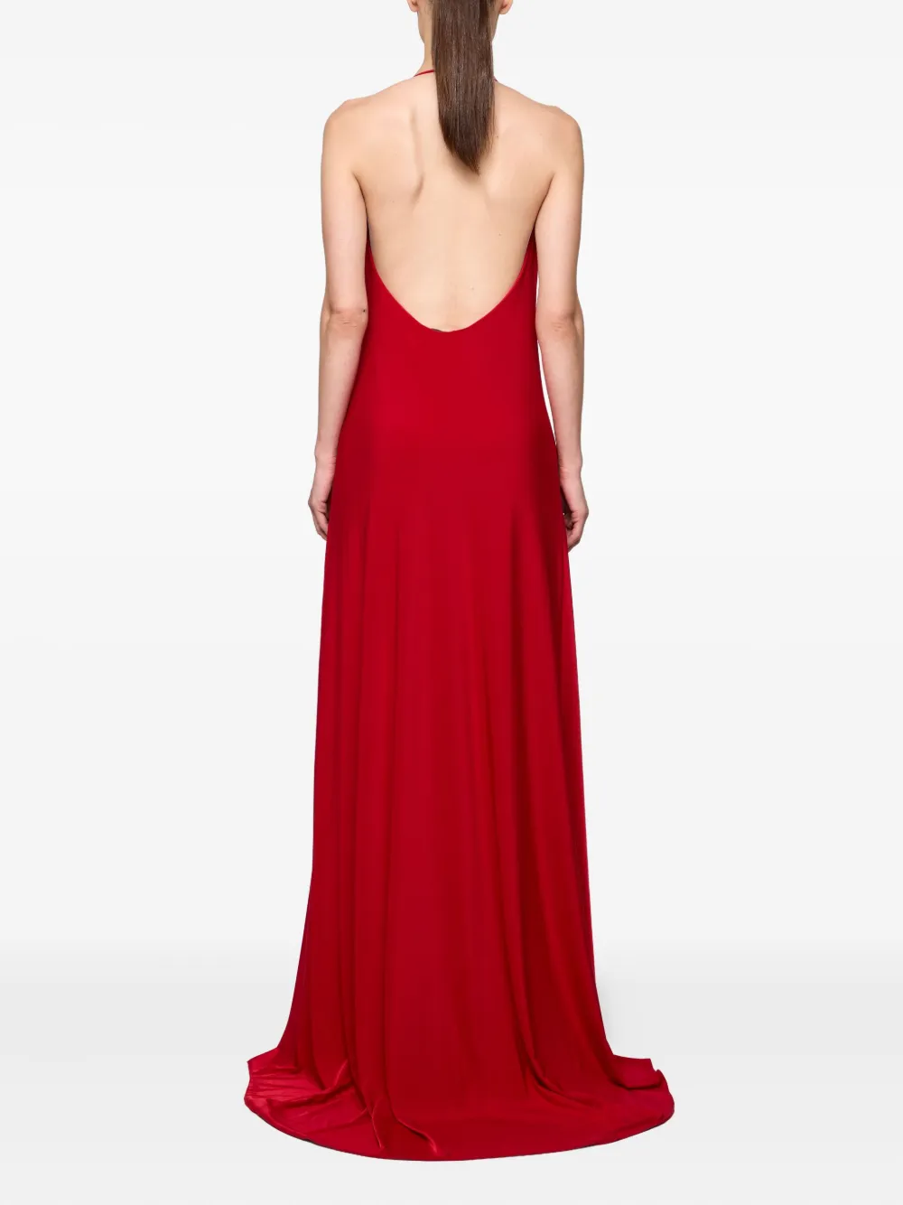 Atu Body Couture Maxi-jurk met diepe hals Rood