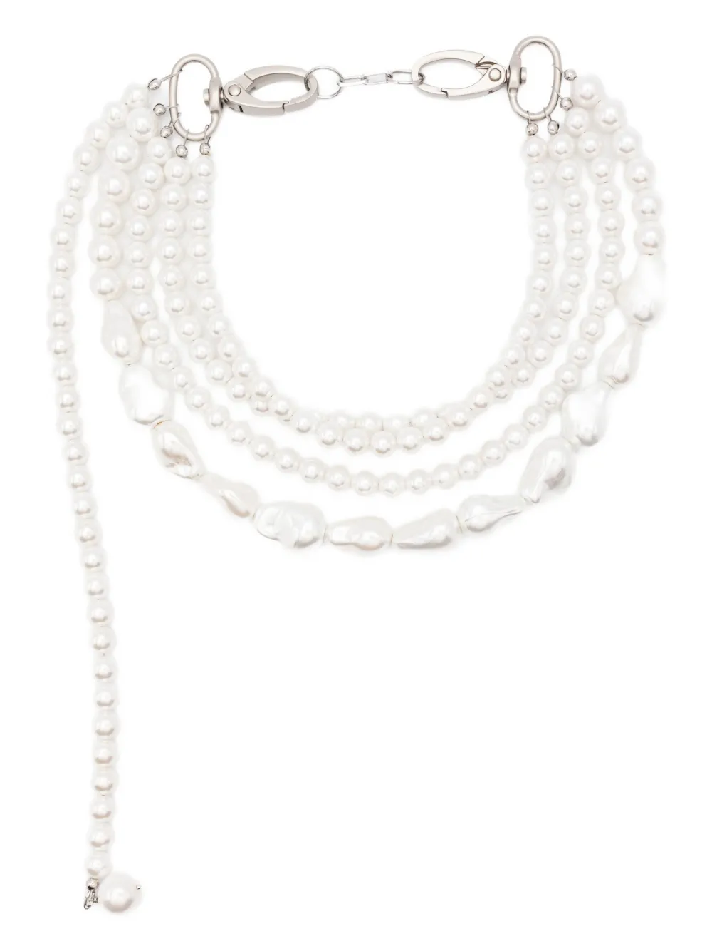 Atu Body Couture pearl multi-strand necklace | White | Image 1