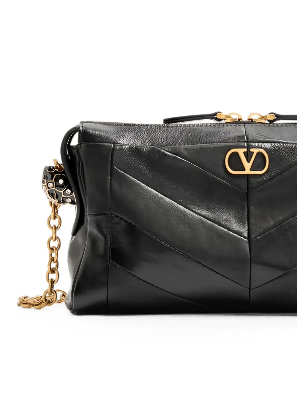VALENTINO ショルダーバッグ Valentino Garavani パンテア ナッパレザーショルダーバッグ